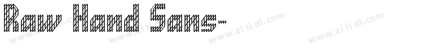 Raw Hand Sans字体转换